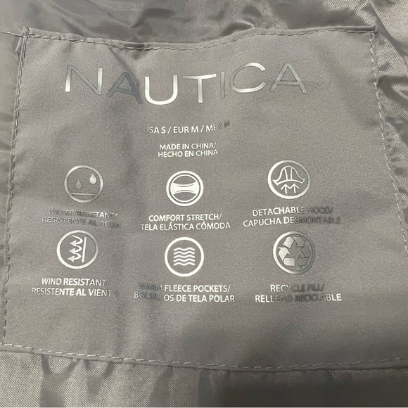 NWT Nautica Ladies’ Stretch Puffer Hooded Jacket, S - Picture 6 of 6